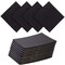 10 Pack Adhesive Foam Padding 1/4 Inch Thick Neoprene Rubber Sheets, Anti Vibration Pads (Black, 6x6 In)